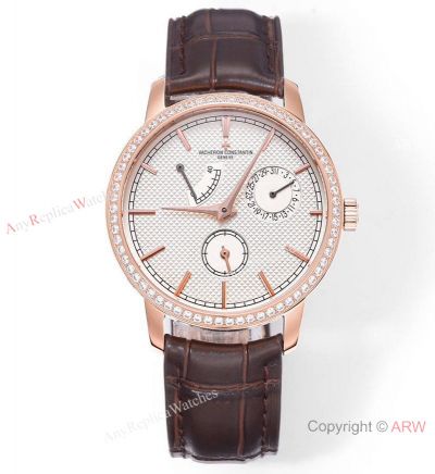 Top Replica Vacheron Constantin Traditionnelle 2475sc Rose Gold Diamond Watches